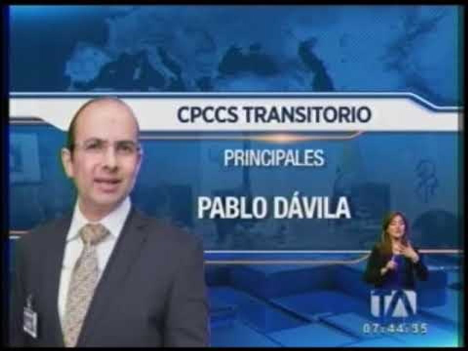 La Asamblea posesionó a vocales principales del CPCCS Transitorio