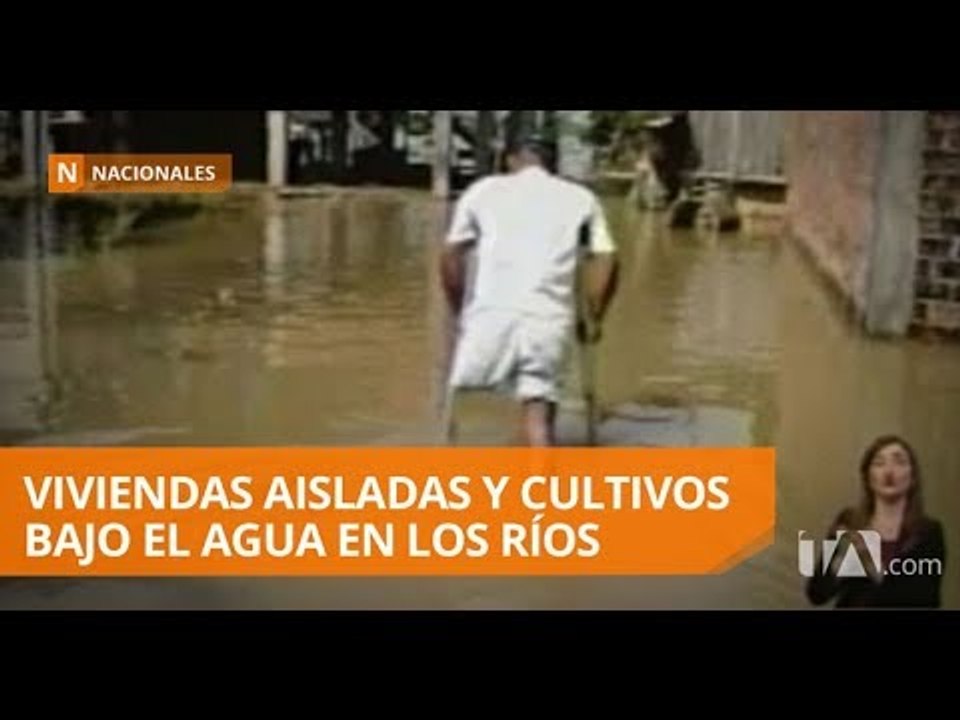 Cientos de familias están aisladas por el desbordamiento del Río Babahoyo - Teleamazonas