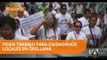 Plantón para pedir oportunidades laborales para ciudadanos locales - Teleamazonas