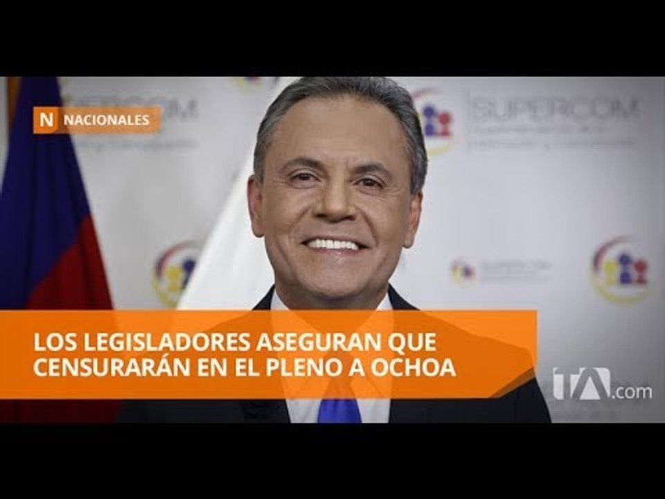 Cesación de Ochoa no frena el juicio político en la Asamblea Nacional - Teleamazonas