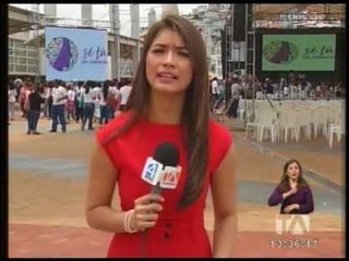 Trabajadores de Gamavisión sorprendieron a Moreno en evento