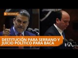 Baca Mancheno y Serrano comparecieron en la Asamblea Nacional - Teleamazonas