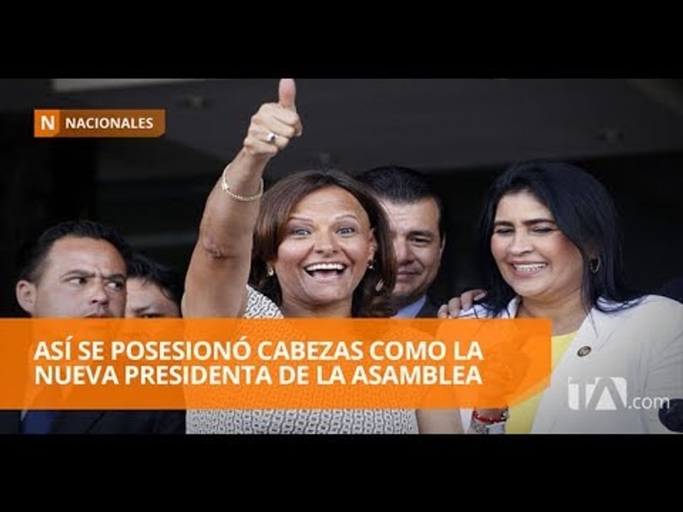 Elizabeth Cabezas llegó a la presidencia de la AN con 84 votos - Teleamazonas