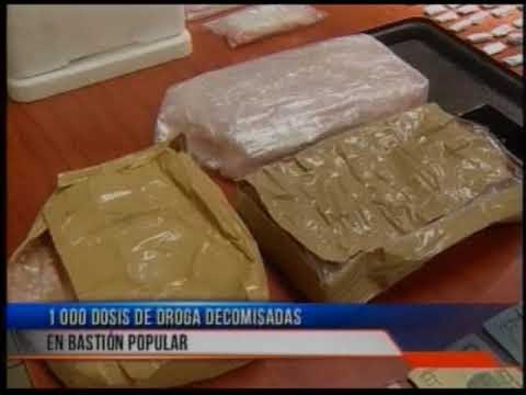 Decomisan 1.000 dosis de droga en Bastión Popular
