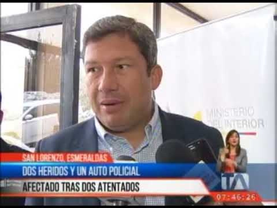 Dos heridos y un auto policial afectado tras dos atentados en San Lorenzo