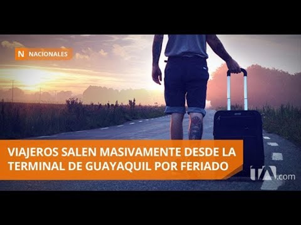 Turistas llenan terminal para viajar por el feriado de Semana Santa - Teleamazonas