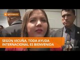 Vicuña reacciona a la propuesta de ayuda de Estados Unidos - Teleamazonas