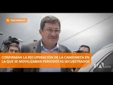FF.AA. recuperan camioneta de periodistas secuestrados  - Teleamazonas