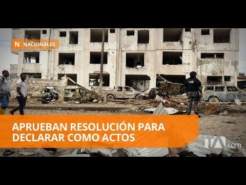 Hechos en Esmeraldas serían declarados como actos terroristas - Teleamazonas