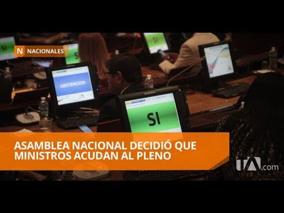 Asamblea llamará a ministros después una vez que concluyan los diez días - Teleamazonas