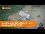 114 familias, afectadas por el desbordamiento del río Conambo - Teleamazonas