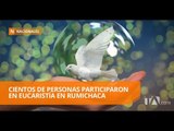 Habitantes fronterizos participan en eucaristía binacional por la paz - Teleamazonas