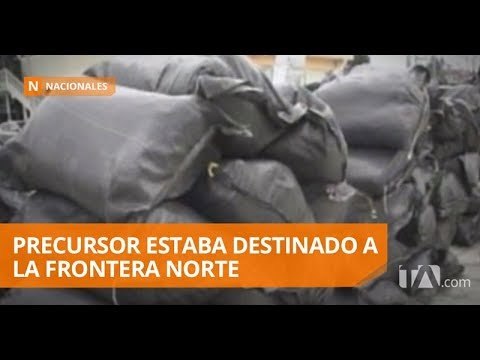 Policía decomisó 10 toneladas de cloruro de calcio - Teleamazonas