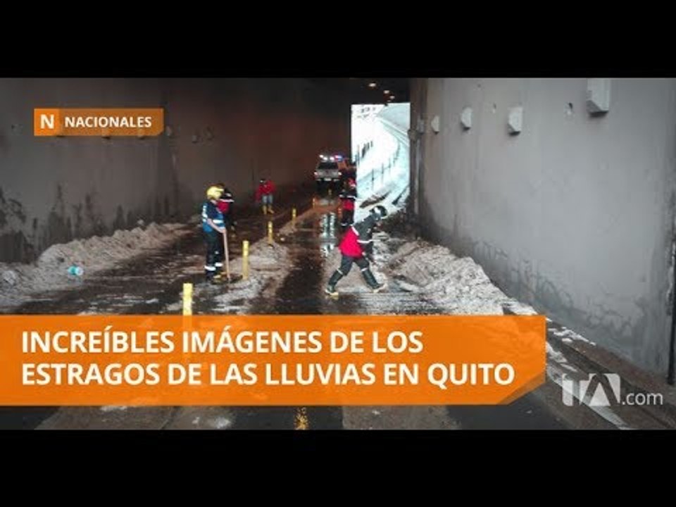 Intensa lluvia inundó varias avenidas de Quito - Teleamazonas