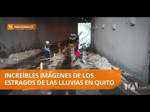 Intensa lluvia inundó varias avenidas de Quito - Teleamazonas