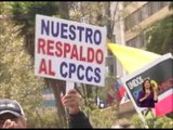 Organizaciones sociales y políticas se movilizaron en apoyo al CPCCS-T