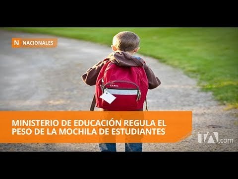 Regulación del peso de mochila es obligatoria para todo el país - Teleamazonas