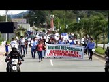 Marcha en El Pangui a favor de la minería industrializada - Teleamazonas