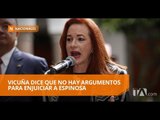 María Alejandra Vicuña respalda a canciller María Fernanda Espinosa - Teleamazonas