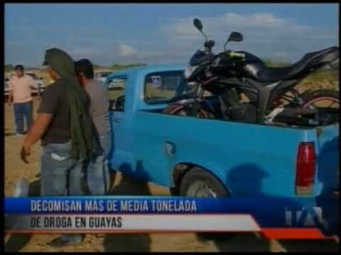 Decomisan más de media tonelada de droga en el Guayas