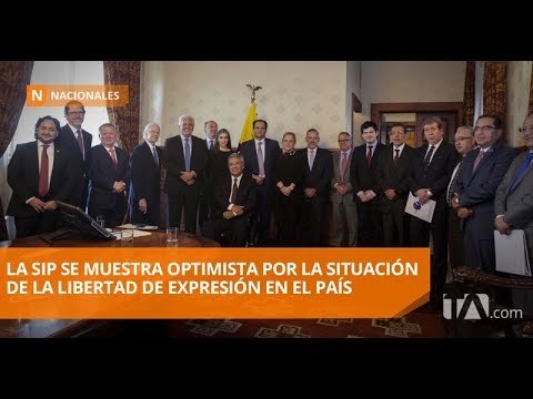 Presidente de la SIP se reunió con Moreno para tratar sobre la LOC - Teleamazonas