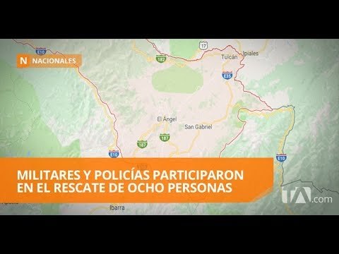 Autoridades rescataron a pescadores en la provincia del Carchi - Teleamazonas