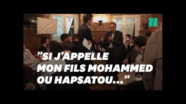 Zemmour en remet une couche sur Hapsatou Sy face à des jeunes LR hilares