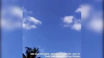 Fireball Hits Cuba With Huge Sonic Boom, Leaving Smoke Trail