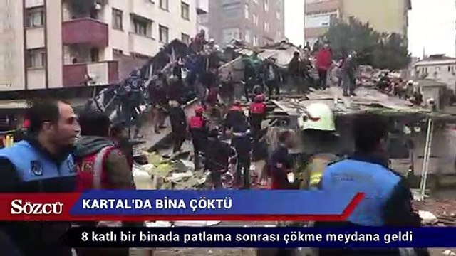 İstanbul Kartal’da 8 katlı bina çöktü