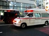 Ambulance dans le quartier de Shibuya (Tokyo)