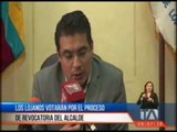 Los lojanos votarán por el proceso de revocatoria del Alcalde José Bolívar Castillo