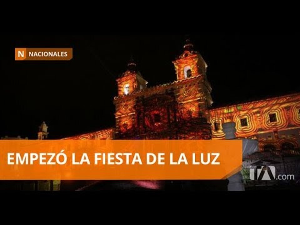 Se celebra la Fiesta de la Luz con 18 espacios públicos iluminados - Teleamazonas