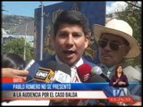 Pablo Romero no se presentó  a la audiencia por el caso Balda