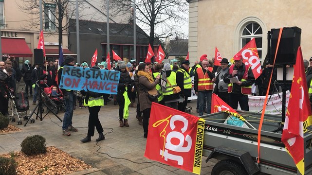 Journée de grève à Châteaubriant mardi 5 février 2019