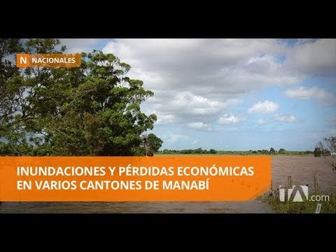 Fuertes inundaciones golpean localidades manabitas - Teleamazonas