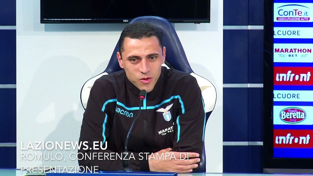 ROMULO: conferenza stampa di presentazione alla Lazio