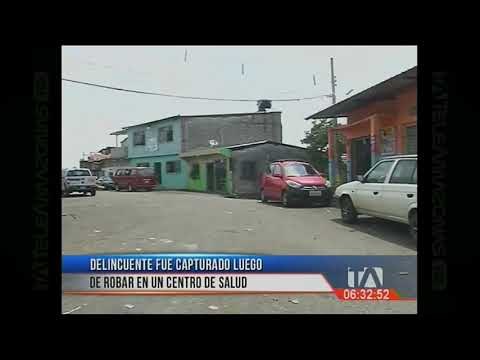 Delincuente fue capturado luego de robar en un centro de salud
