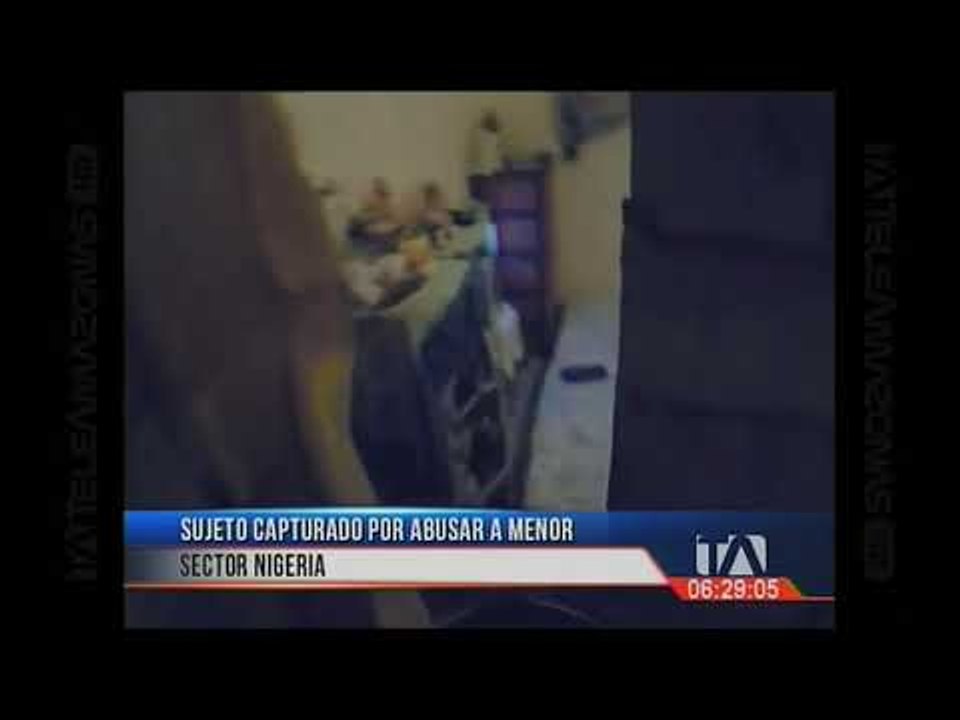 Sujeto capturado por abusar a menor en el sector Nigeria