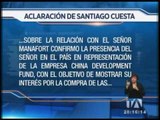 ACLARACIÓN DE SANTIAGO CUESTA - Teleamazonas