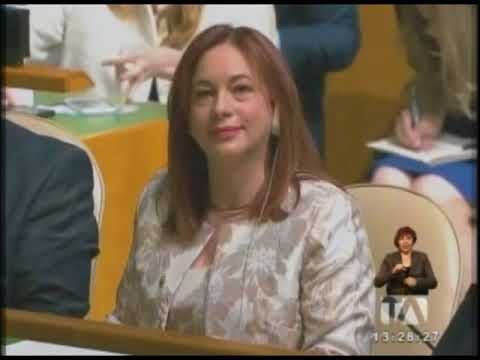 María Fernanda Espinosa presidirá la Asamblea General de la ONU