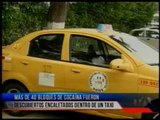Más de 40 bloques de cocaína fueron descubiertos encaletados dentro de un taxi