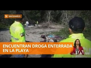 Cerca de media tonelada de droga fue descubierta bajo tierra - Teleamazonas