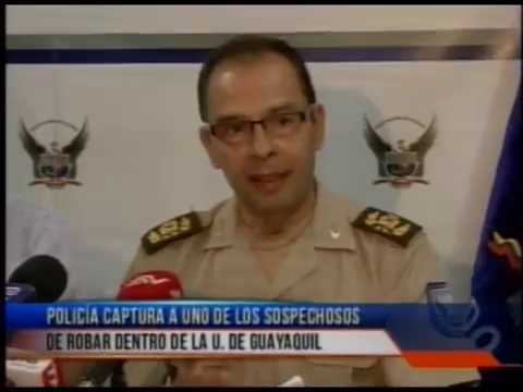 Policía capturó a uno de los sospechosos de robar dentro de la universidad de Guayaquil