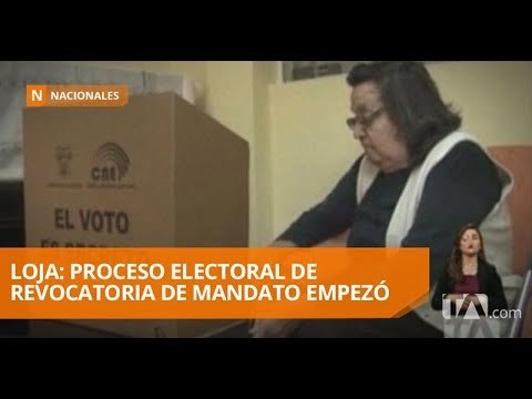 Loja: Se cumple con normalidad la votación para revocatoria del Alcalde - Teleamazonas