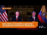 Moreno y Pence trataron temas comerciales, bilaterales y políticos - Teleamazonas
