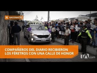 Скачать видео: Capilla ardiente en homenaje a periodistas de diario El Comercio - Teleamazonas