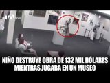 Un niño destruyó una obra de miles de dólares #TeleamazonasPlay
