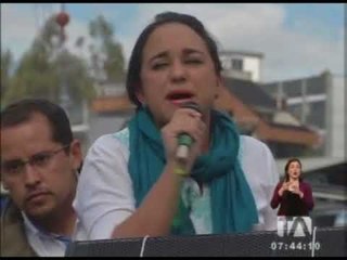 Movilización en respaldo a Correa deja siete policías heridos