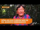 Huaoranis denuncian contaminación por derrame de crudo - Teleamazonas