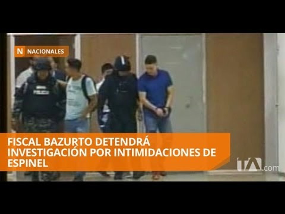 Iván Espinel emite expresiones intimidantes hacia fiscal Bazurto - Teleamazonas